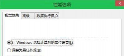 Win10系统用户自定义外观和性能等选项最佳设置措施