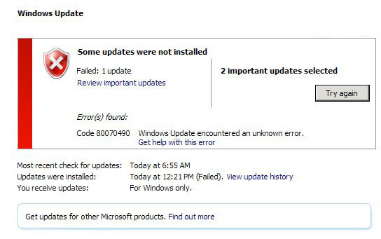 windows7旗舰版系统自动更新错误失败的解决方法