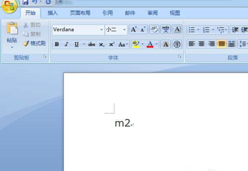 win7旗舰版 ghost系统在Word文档中输入m2平方米符号的方法