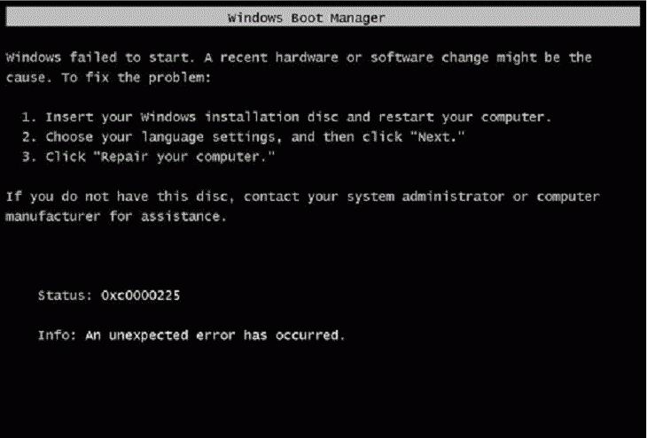 windows7纯净版系统启动Native Boot VHD提示错误代码0xc0000225的解决方法