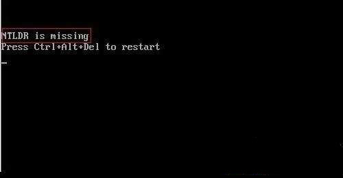 win7 64位系统开机出现黑屏并提示ntrl is missing press alt+ctrl+del resset