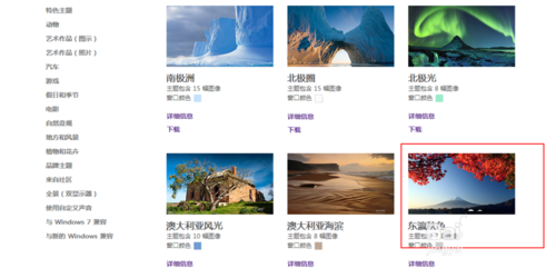 windows7旗舰版系统更换主题或联机获取更多主题