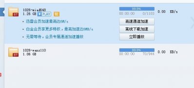 电脑公司 ghost win7 64系统迅雷下载到99.9就不动了的解决方法