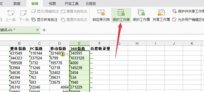 最新ghost win7系统WPS表格锁定单元格不被修改并加上密码保护的方法