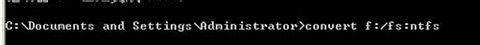 win7 ghost系统将FAT32转NTFS 命令的图文教程