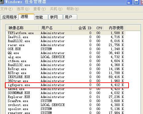 windows7旗舰版64位系统igfxpers.exe是什么进程,该如何解决呢