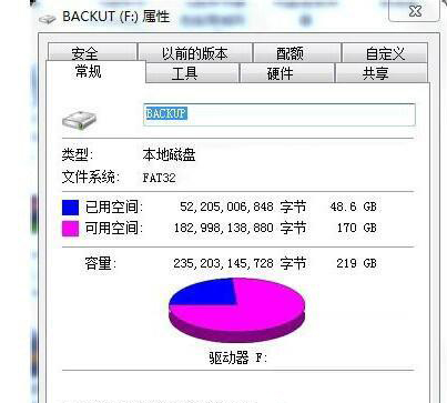 win7 64位系统将磁盘FAT32转换为NTFS格式的方法