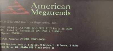 win7 64位旗舰版系统电脑开机卡在启动界面并提示Asus Anti-Surge was triggered to p