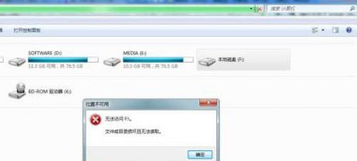 win7旗舰版64位系统c、d、e、f盘打不开的解决方法