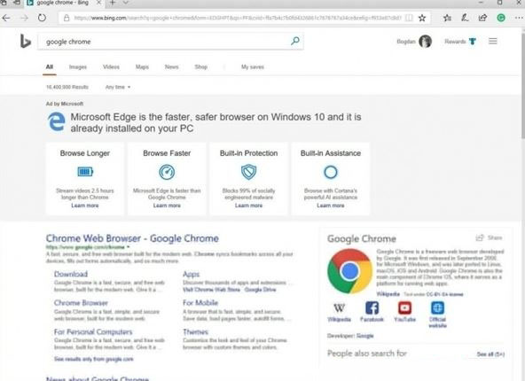 Windows 10系统阻挠用户下载Chrome浏览器的最新信息