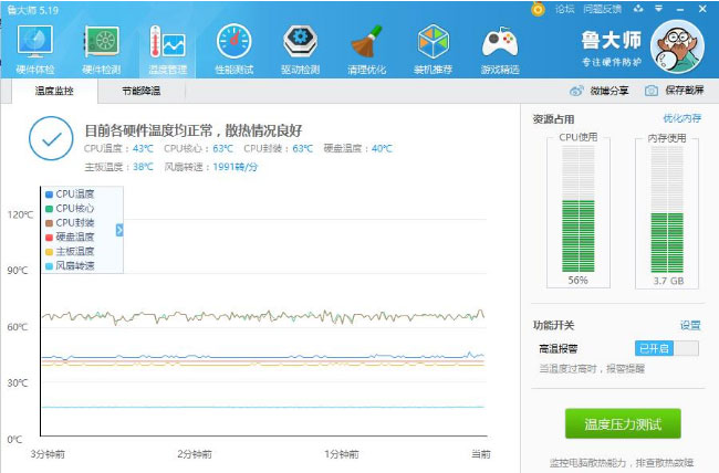 Windows8纯净版系统鲁大师cpu温度准不准的相关内容