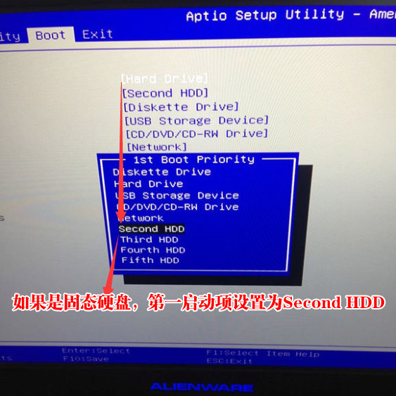 外星人Alienware 17 R4笔记本电脑Windows10系统改Windows7系统的安装教程