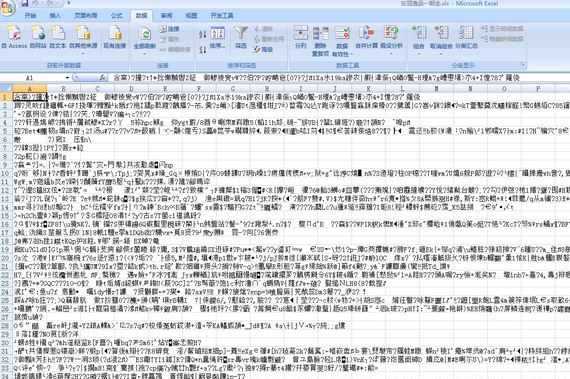 Windows7旗舰版系统excel表格打开乱码不显示的解决方法