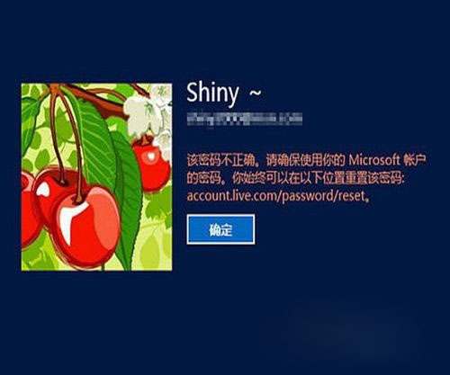 Windows8系统电脑密码提示错误的解决方法