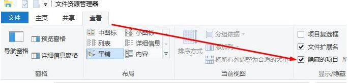 Windows10系统查看电脑中隐藏的文件或文件夹的方法