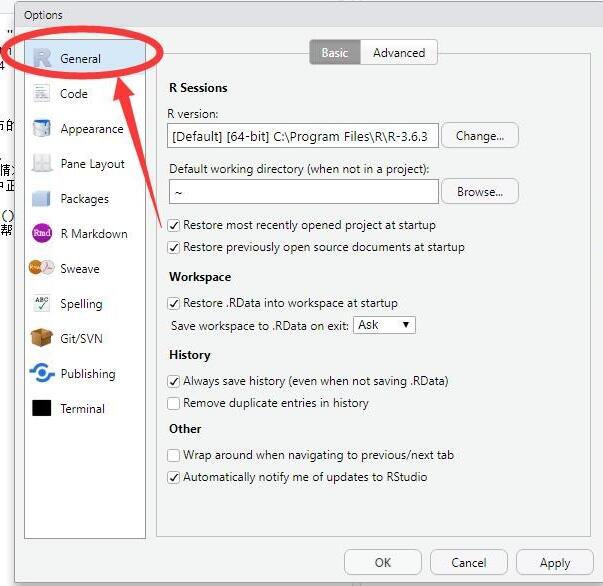 Windows10系统R-Studio设置默认工作目录的方法