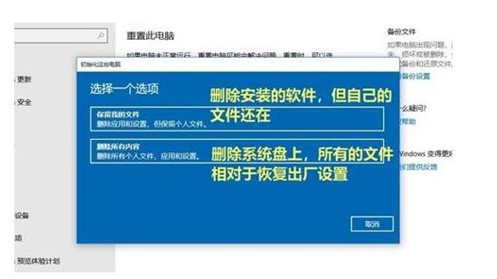 Windows10系统还原系统的方法